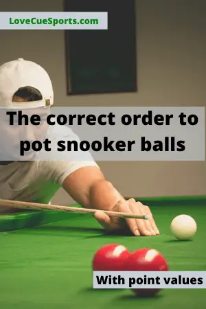 correct snooker ball order