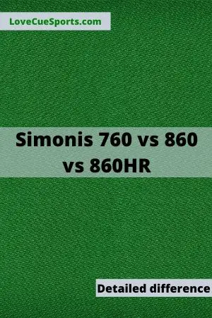 Simonis 760 vs 860