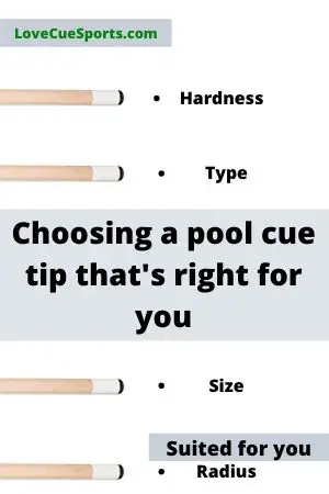 choosing a pool cue tip